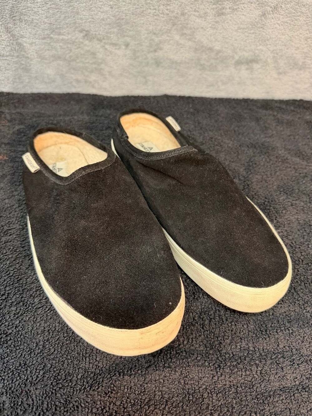 Staheekum Cami Mule Size 8 Black Suede Indoor Outdoor slip on